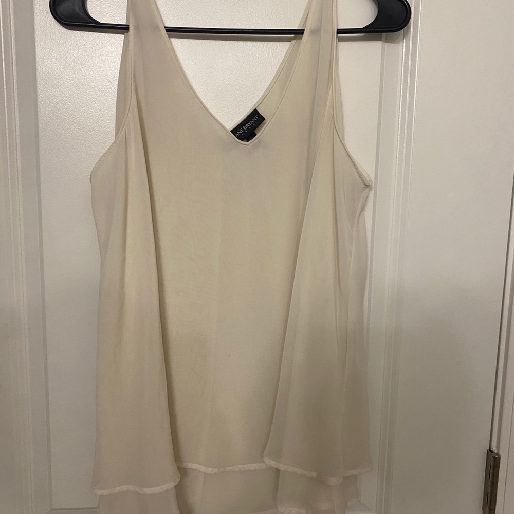 Off white layered blouse